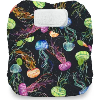 Plenkové kalhoty Thirsties Natural Newborn AIO na SZ - Jellyfish