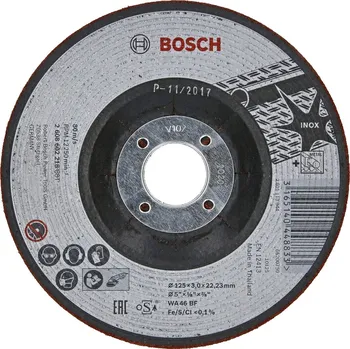 Brusný kotouč BOSCH polopružný brusný kotouč na nerez 125mm (3 mm)