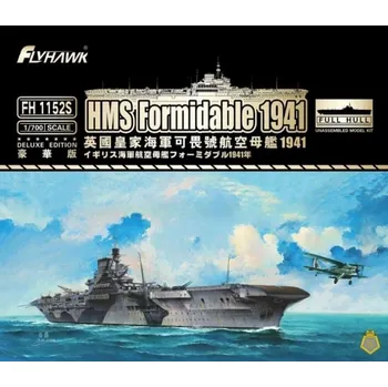 Plastikový model FlyHawk Model 1/700 HMS Formidable 1941 (Deluxe Edition)