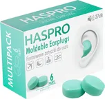 Haspro Moldable Earplugs Mint 12 ks