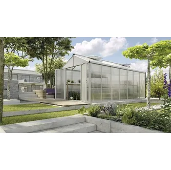 Skleník Skleník Vitavia Zeus Comfort 13800 polykarbonát 16 mm 258,4 x 539,6 cm hliník vč. podlahového rámu