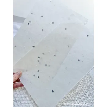 Umělecký papír Sapaimport Morušový ruční papír lisovaný - Japan Star Velikost: 22x31 cm