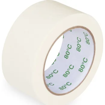 Lepicí páska Lepící páska krep bílá 50 mx 50 mm (do +80 ° C)