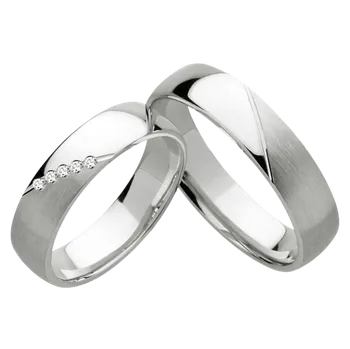 Prsten Moderní snubní prstýnky chirurgická ocel OC1089
