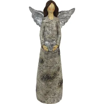 Vánoční dekorace Morex X2002/3 anděl se srdcem 35 cm