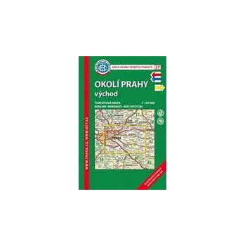 Skládaná mapa Okolí Prahy – východ - turistická (37) 102 x 58 cm