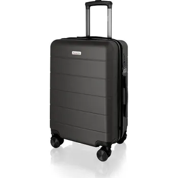 AVANCEA Skořepinový cestovní kufr DE2966 Šedý S 55x38x25 cm