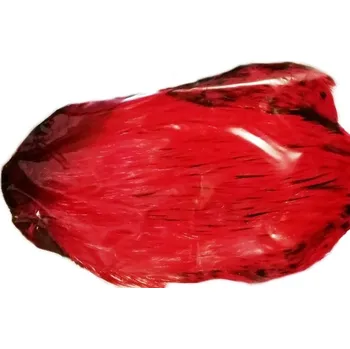 Umělá nástraha Hends Products skalp z kohouta Cock Capes Červená tmavá