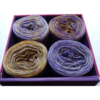 Příze Medvídkův mls 3-nitka 4x300m (Duhová krabička Medvídkův mls)