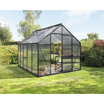Skleník Skleník Vitavia Meridian 1 8300 polykarbonát 4 mm 257 x 321 cm černý