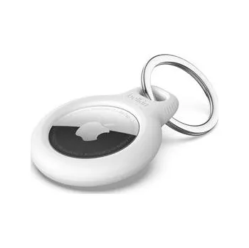 Pouzdro na mobilní telefon Bezpečné pouzdro Belkin na AirTag s kroužkem na klíče, bílá
