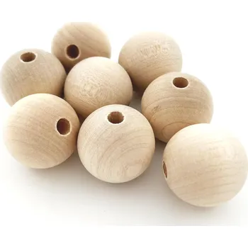 Dětské navlékací korálky Dřevěné korálky 30 1 ks