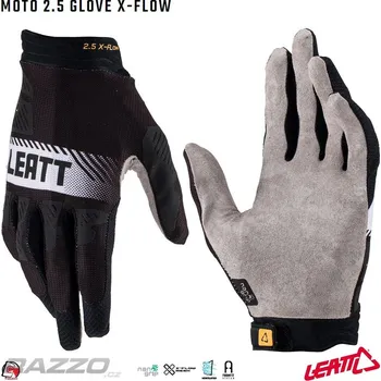 Moto rukavice Rukavice Leatt Moto 2.5 X-Flow Glove Black 2023 9 - M