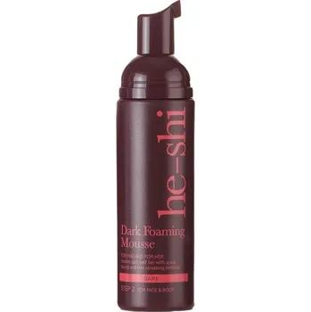 Samoopalovací přípravek he-shi Dark Foaming Mousse samoopalovací pěna 150 ml