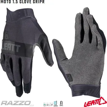 Moto rukavice Rukavice Leatt Moto 1.5 GripR Glove Stealth 2023 11 - XL