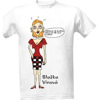 Pánské tričko Tričko s potiskem Víno - Blažka Vínová pánské