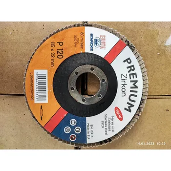 Příslušenství k brusce Lamelový kotouč 115mm, P120 Zirkon