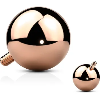 Piercing Šperky4U Microdermal - ozdobná část - kulička pozlacená, 4 mm - MD01037-04RD