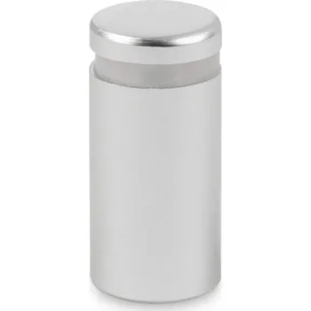 Distanční šroub, stříbrný satén - 15X20 - 4 ks