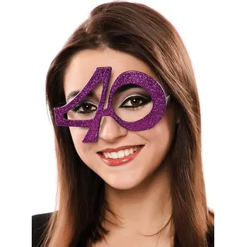 Žertovný předmět Ptákoviny CB Brýle ke 40 narozeninám Barva: fialová