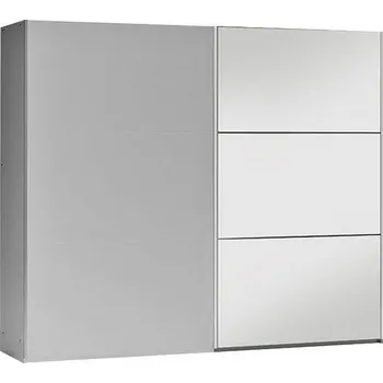 Komoda Šatní skříň VALERIANO 250 platinum/platinum