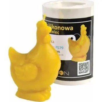 Výroba svíčky Lysoň silikonová forma - slepička