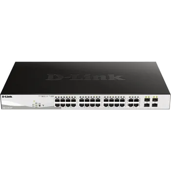 Počítač D-Link DGS-1210-24P, 24 PoE 10/100/1000 Base-T port + 4 TP/SFP Combo Ports