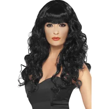 Karnevalová paruka SmiffysČerná paruka Siren