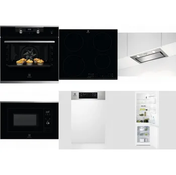 Set domácích spotřebičů ELECTROLUX KODEH70X + ELECTROLUX LIR60430 + ELECTROLUX LFG716X + ELECTROLUX LMS2203EMX + ELECTROLUX EEM43300IX + ELECTROLUX LNT3LF18S