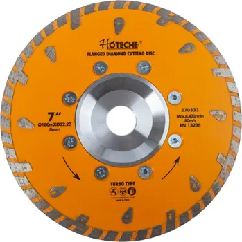 Řezný kotouč Diamantový řezný kotouč 180 mm, TURBO - HT570333