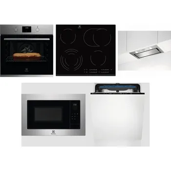 Set domácích spotřebičů ELECTROLUX KOFGH70TX + ELECTROLUX EHF6547FXK + ELECTROLUX LFG716X + ELECTROLUX EMS4253TEX + ELECTROLUX EES48200L
