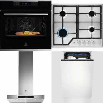 Set domácích spotřebičů ELECTROLUX KOBCS31X + ELECTROLUX KGS6426SX + ELECTROLUX LFT426X + ELECTROLUX EEM23100L