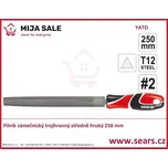 Pilník zámečnický půlkulatý ( úsečkový ) středně hrubý 250 mm