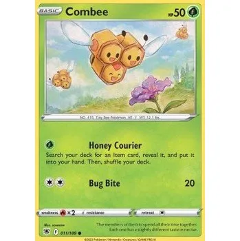 Karetní hra Pokémon ASR 011/189 Combee - Astral Radiance Stav: Near Mint, Verze: REVERSE HOLO