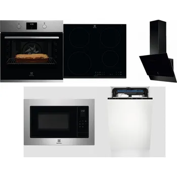 Set domácích spotřebičů ELECTROLUX KOFGH70TX + ELECTROLUX LIR60430 + ELECTROLUX LFV616K + ELECTROLUX EMS4253TEX + ELECTROLUX EEM23100L