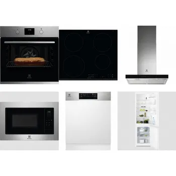 Set domácích spotřebičů ELECTROLUX KOFGH70TX + ELECTROLUX LIR60430 + ELECTROLUX LFT766X + ELECTROLUX EMS4253TEX + ELECTROLUX EEM48300IX + ELECTROLUX LNT3LF18S