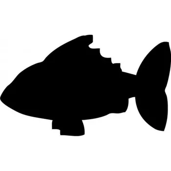 SECURIT Popisovací tabule Silhouette RYBA, vč. popisovače a upevňovací pásky na stěnu - černá FB-FISH