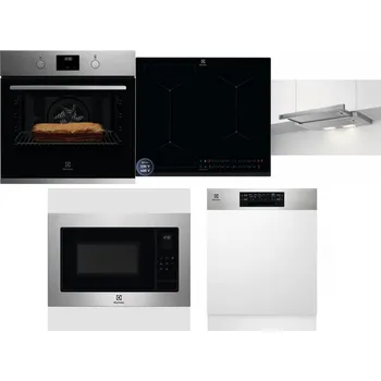 Set domácích spotřebičů ELECTROLUX KOFGH70TX + ELECTROLUX EIS62449 + ELECTROLUX LFP326S + ELECTROLUX EMS4253TEX + ELECTROLUX EEM48300IX