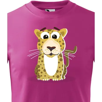 Chlapecké oblečení Dětské triko Levhart, Barva Purpurová, Velikost 134 cm/8 roků, Canvas Dětské tričko Bezvatriko.cz 1722