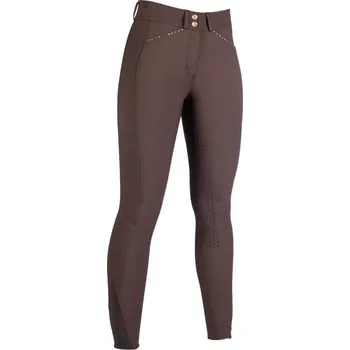 Jezdecké kalhoty HKM Rajtky Helene HKM, s gripem, dámské, dark brown 42