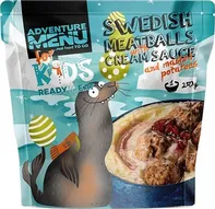 Adventure Menu Kids švédské masové kuličky s krémovou omáčkou a bramborovou kaší 250 g