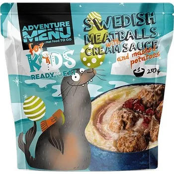 jídlo na cestu Adventure Menu Kids švédské masové kuličky s krémovou omáčkou a bramborovou kaší 250 g