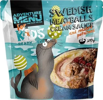jídlo na cestu Adventure Menu Kids švédské masové kuličky s krémovou omáčkou a bramborovou kaší 250 g