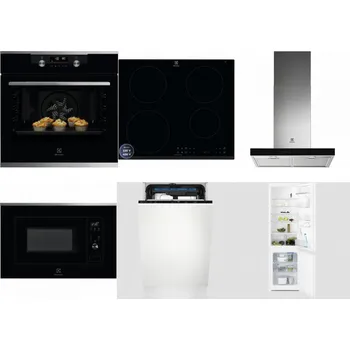 Set domácích spotřebičů ELECTROLUX KODDP77X + ELECTROLUX LIR60433B + ELECTROLUX LFT766X + ELECTROLUX LMS2203EMX + ELECTROLUX EEM23100L + ELECTROLUX LNT3LF18S