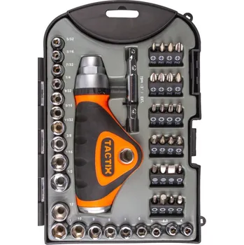 Šroubovák Ráčnový šroubovák s příslušenstvím 46 ks - TC900226