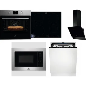 Set domácích spotřebičů ELECTROLUX KOFGH70TX + ELECTROLUX LIR60433B + ELECTROLUX LFV616K + ELECTROLUX EMS4253TEX + ELECTROLUX EEM69410L
