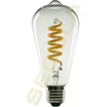 Segula 55302 LED rustika ST64 spirála stmívaní do teplé čirá E27 6,2 W (39 W) 460 Lm 2.000-2.700 K