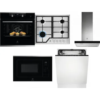 Set domácích spotřebičů ELECTROLUX KODEH70X + ELECTROLUX KGS6426SX + ELECTROLUX LFT766X + ELECTROLUX LMS4253TMX + ELECTROLUX EEA27200L