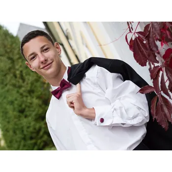 Manžetový knoflíček HEDVA ČESKÝ BROKÁT Manžetové knoflíčky potahované ČH pepito červená