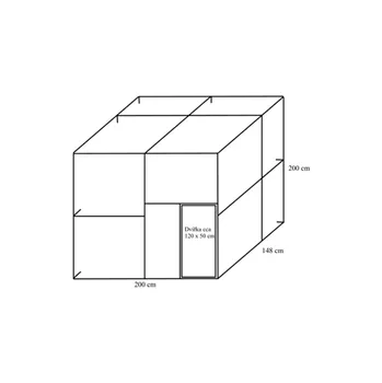 Stavebnice voliéry 2x1,5x2m PROFI